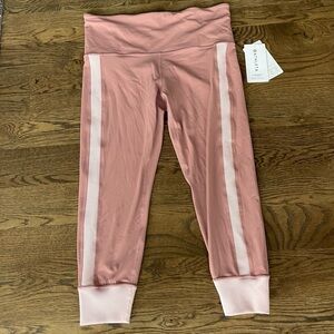 NEW Athleta Elation Rib Trim 7/8 Tight, Palermo Pink/Orchard Pink, Women’s 1X